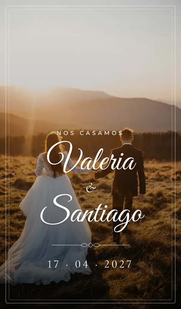 Demo de invitación digital estilo Elegante clásico